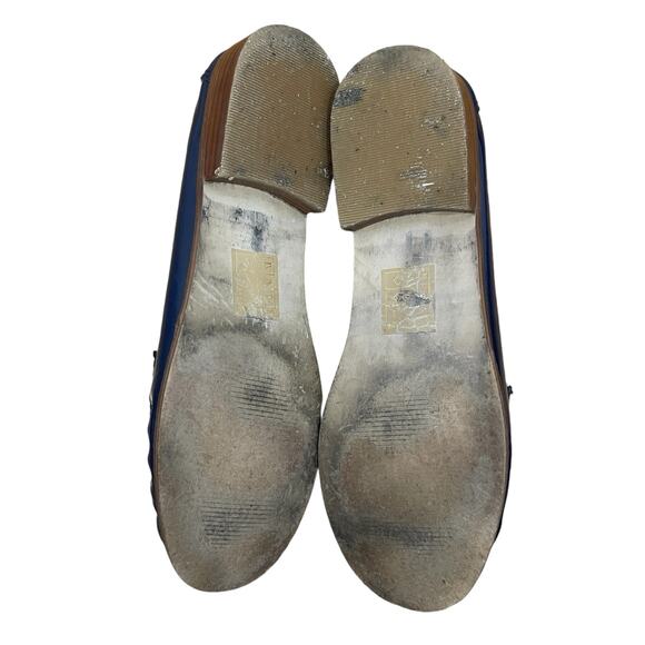 Dolce Vita Women’s Blue Patent Leather Tassel Penny Loafer Size 7.5 - Picture 5 of 12